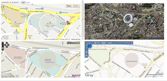Maps Compare - Área Alvo Maracanã
