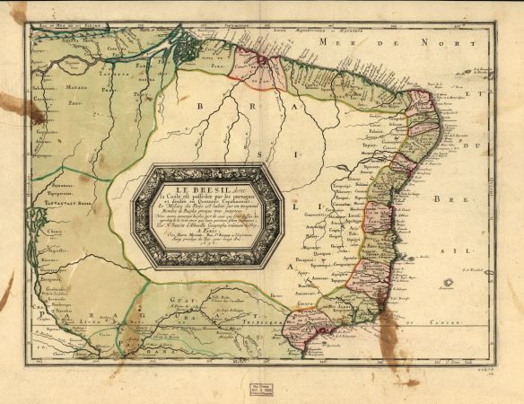 Le Bresil , 1656 (Cartes générales de toutes les parties du monde)